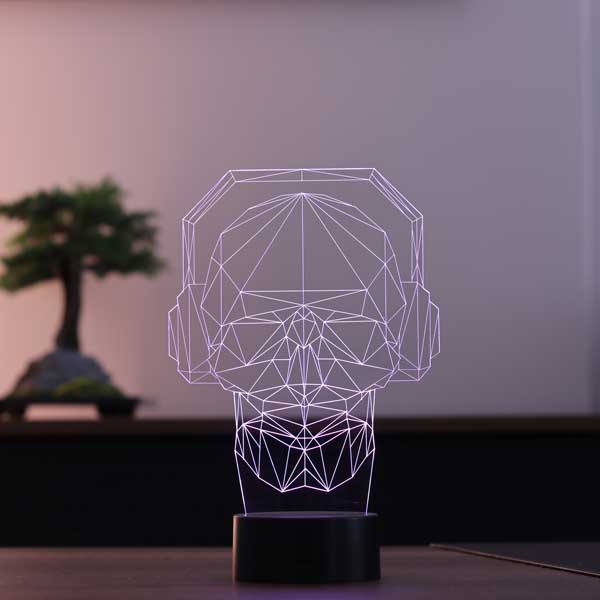 3D Music LED Lamp