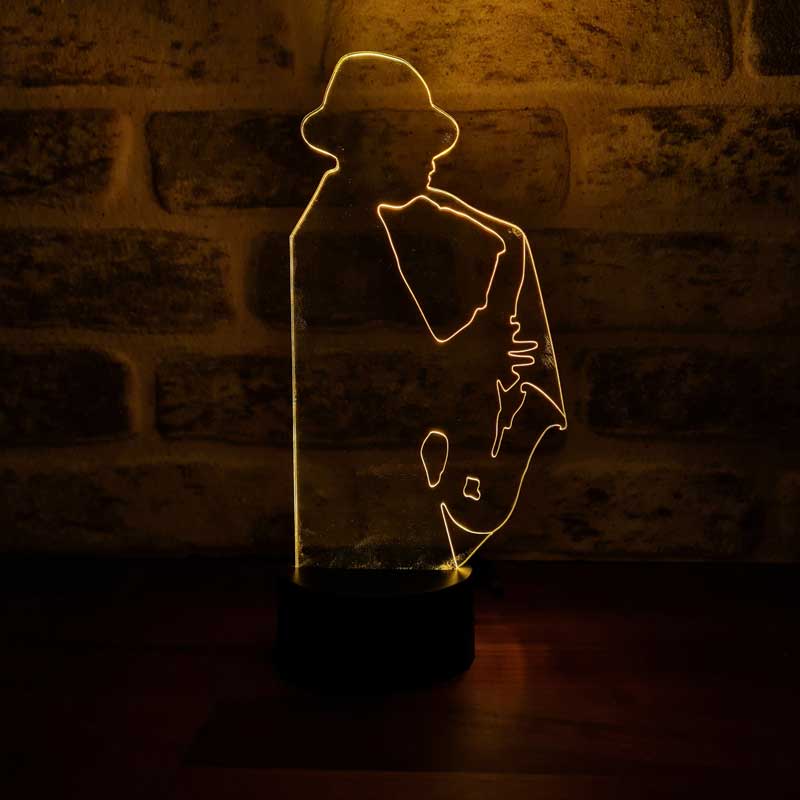 Müzisyen Figürlü Dekoratif Hediye Led Masa Lambası | BYLAMP