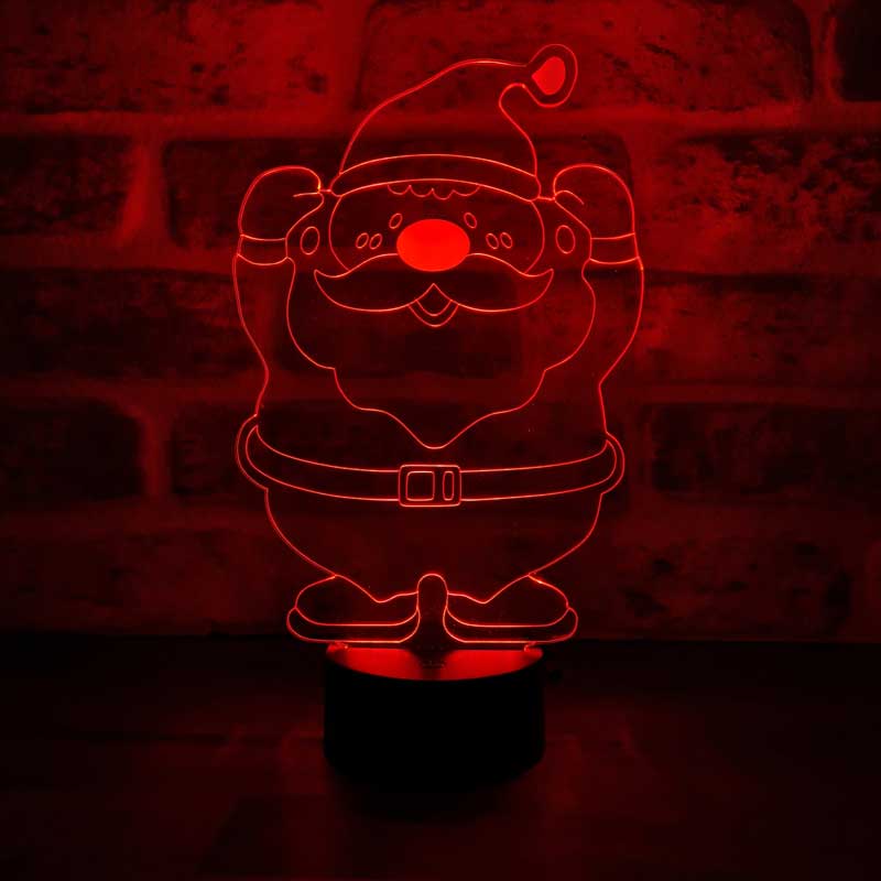 3D Santa Led Lamp