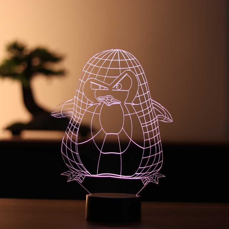 3D Penguin Led Table Lamp