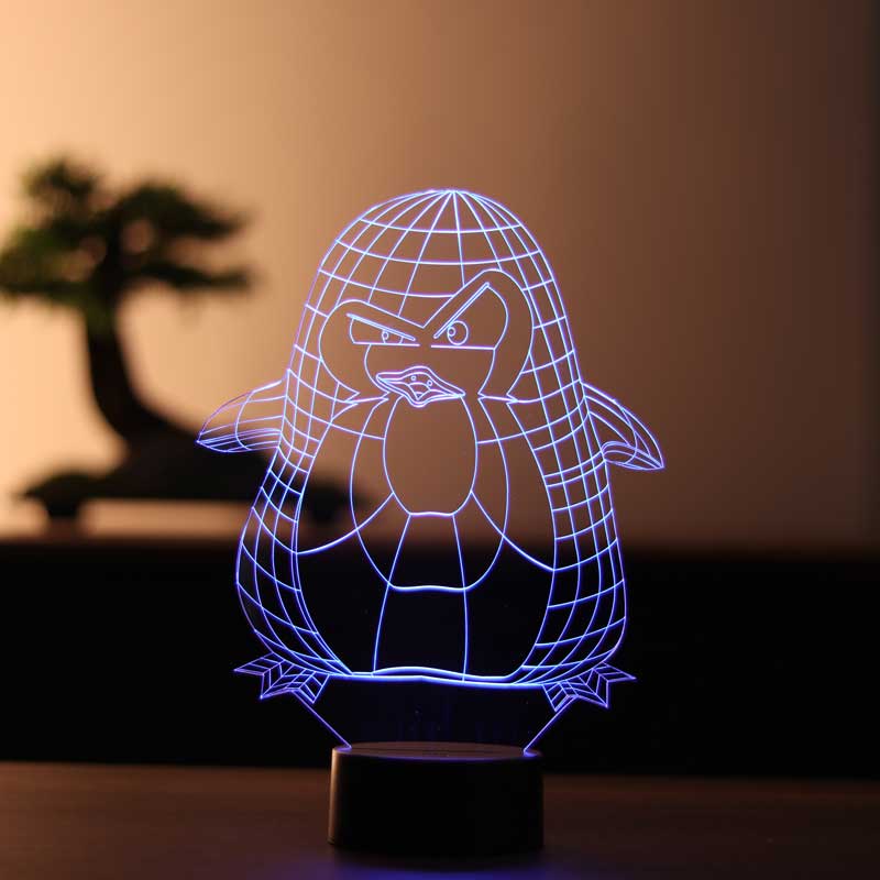 3D Penguin Led Table Lamp