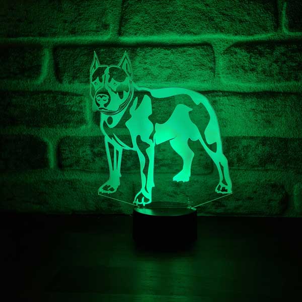 3D Pitbull Led Lamp