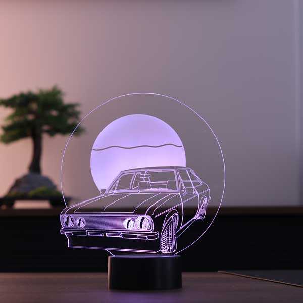 3-D retro car led lamp
