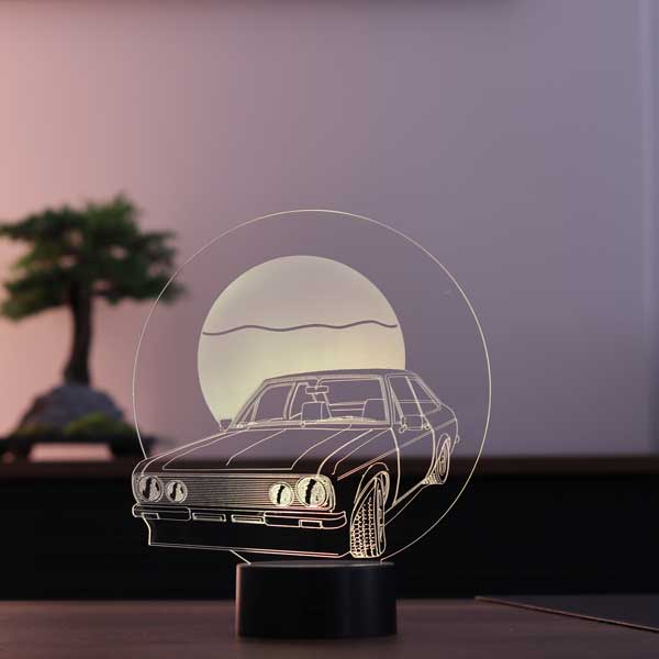 3-D retro car led lamp