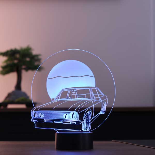 3-D retro car led lamp