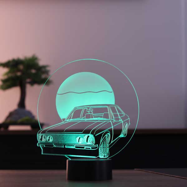 3-D retro car led lamp