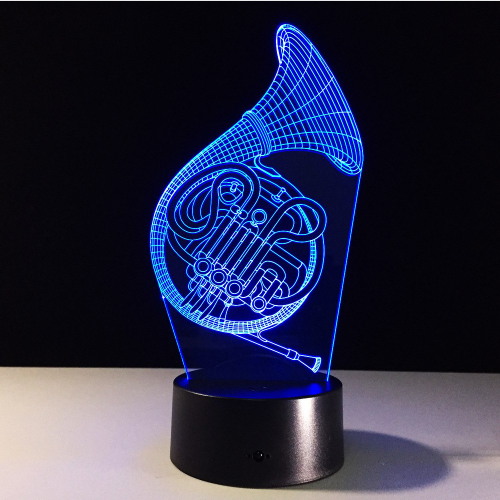 3-D Saxophone LED Lamp