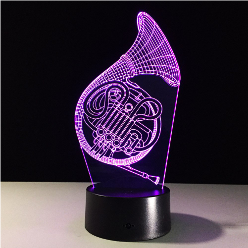 3-D Saxophone LED Lamp