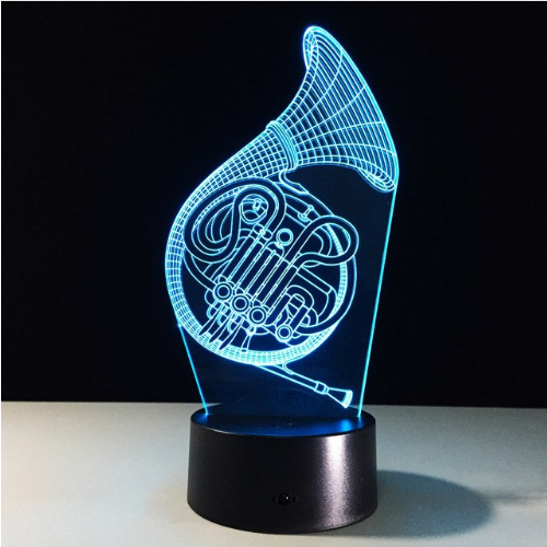 3-D Saxophone LED Lamp
