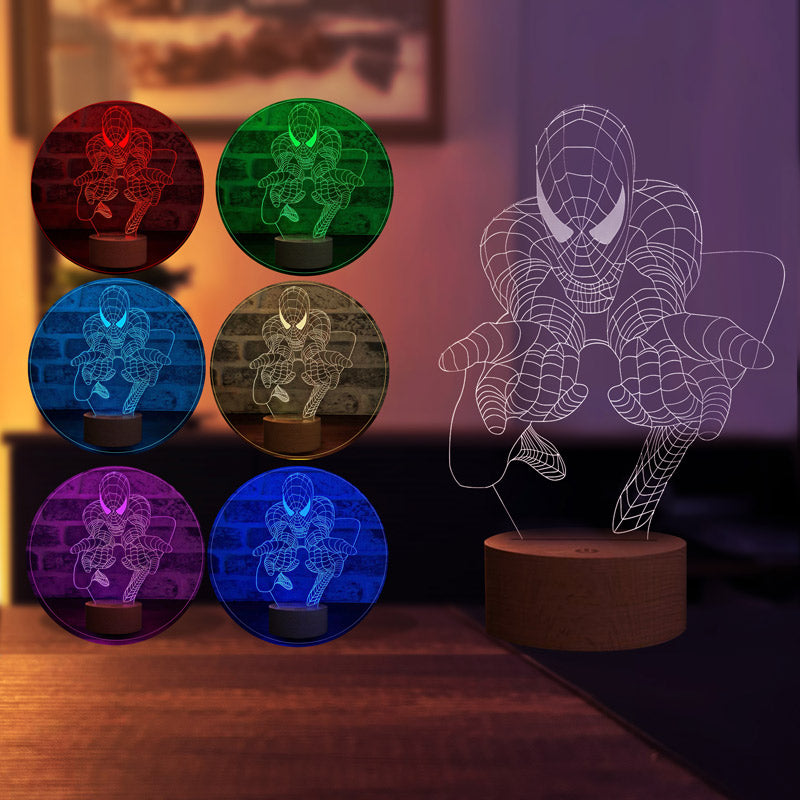 3-D Spiderman LED Night Light