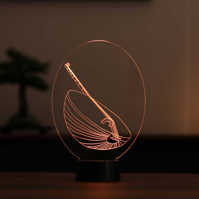 3-D Drum LED Lamp