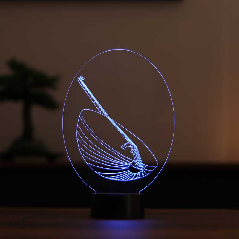 3-D Drum LED Lamp