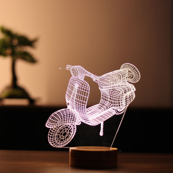 3D Vespa Led Night Light