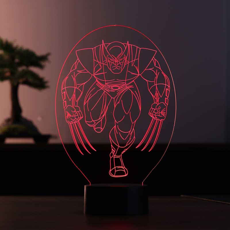 3D Wolverine Led Table Lamp