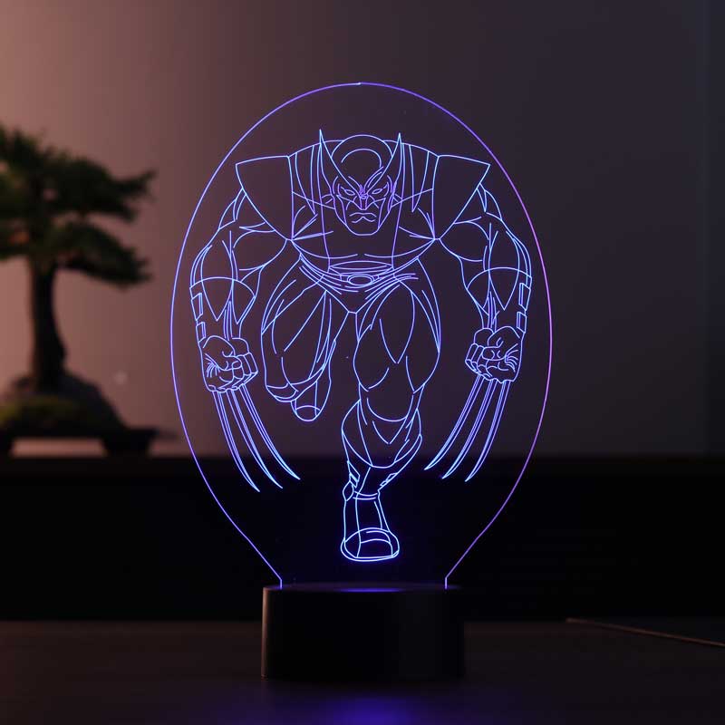 3D Wolverine Led Table Lamp