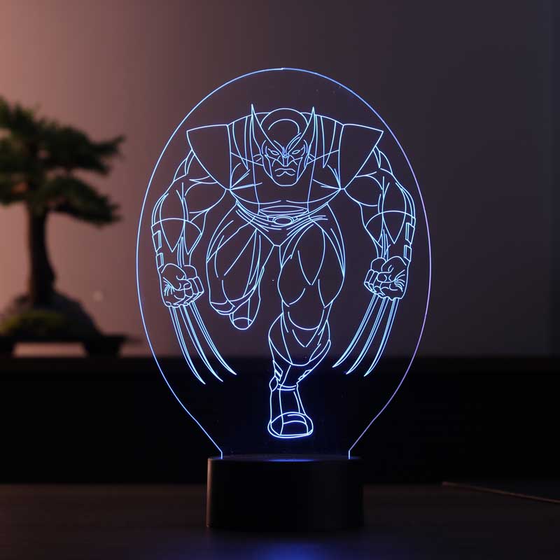3D Wolverine Led Table Lamp