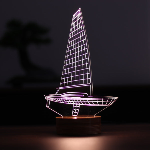 3-D Sailing LED Table Lamp