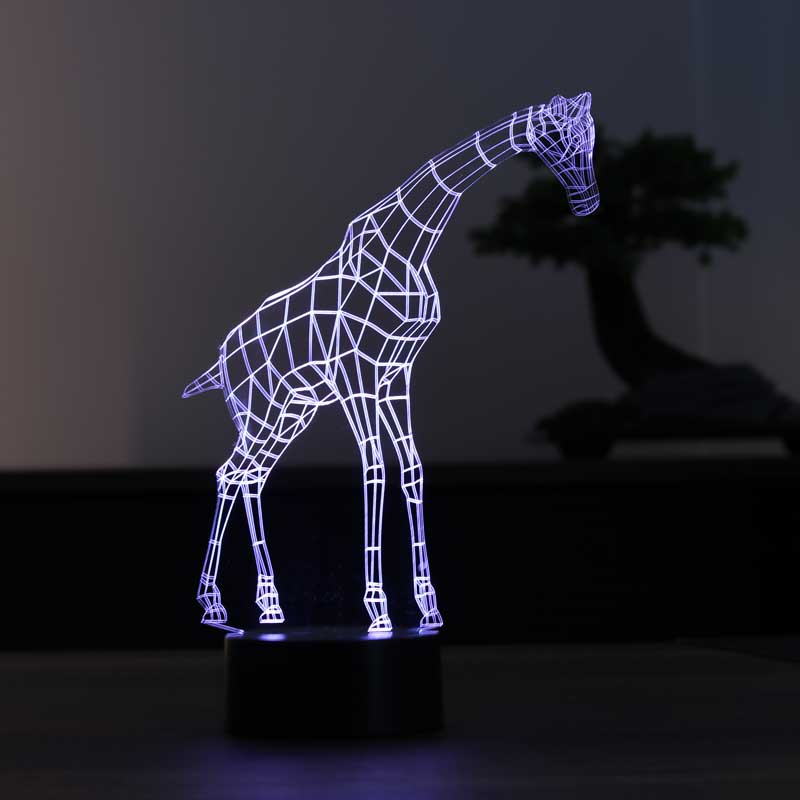 3D giraffe led table lamp