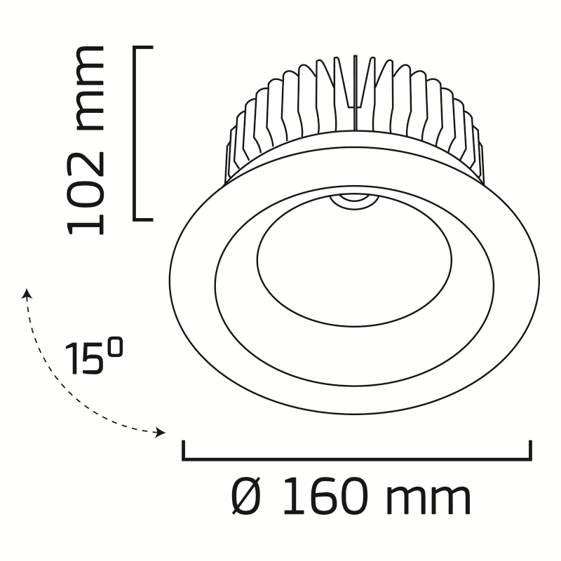 36 Watt COB Ledli Mağaza Armatürleri