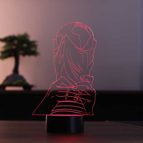 Dünya Kupası Figürlü Dekoratif Hediye Led Masa Lambası | BYLAMP