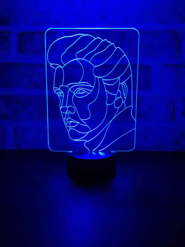 3D Elvis Presley Led Night Lamp With A Full Screen