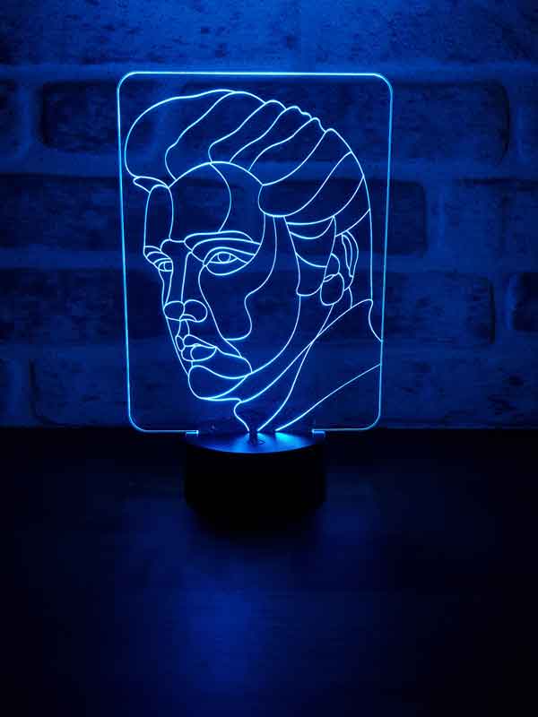 3D Elvis Presley Led Night Lamp With A Full Screen