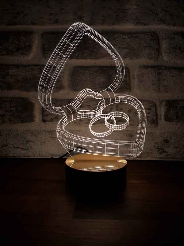 3D Marriage Offer Gift Night Light