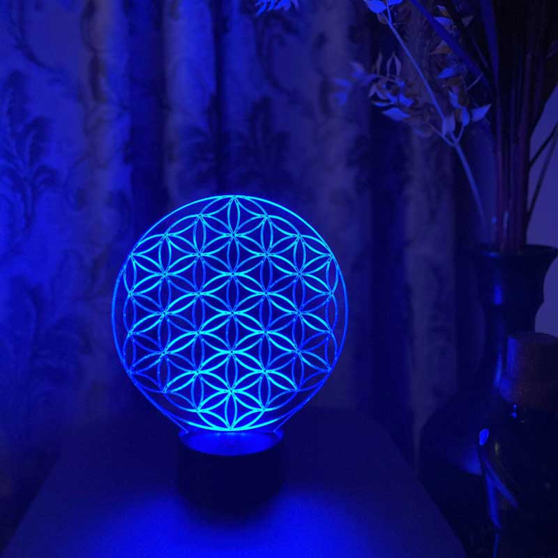 Flower of Life Figured Decorative Gift Led Table Lamp | BYLAMP