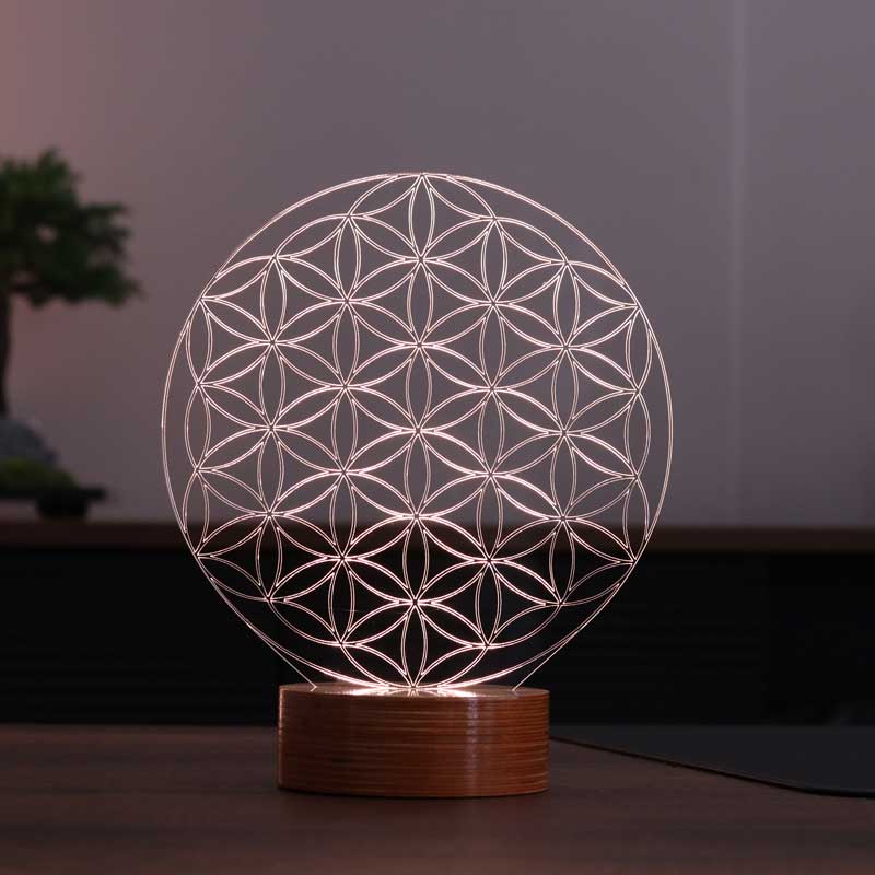 Flower of Life Figured Decorative Gift Led Table Lamp | BYLAMP