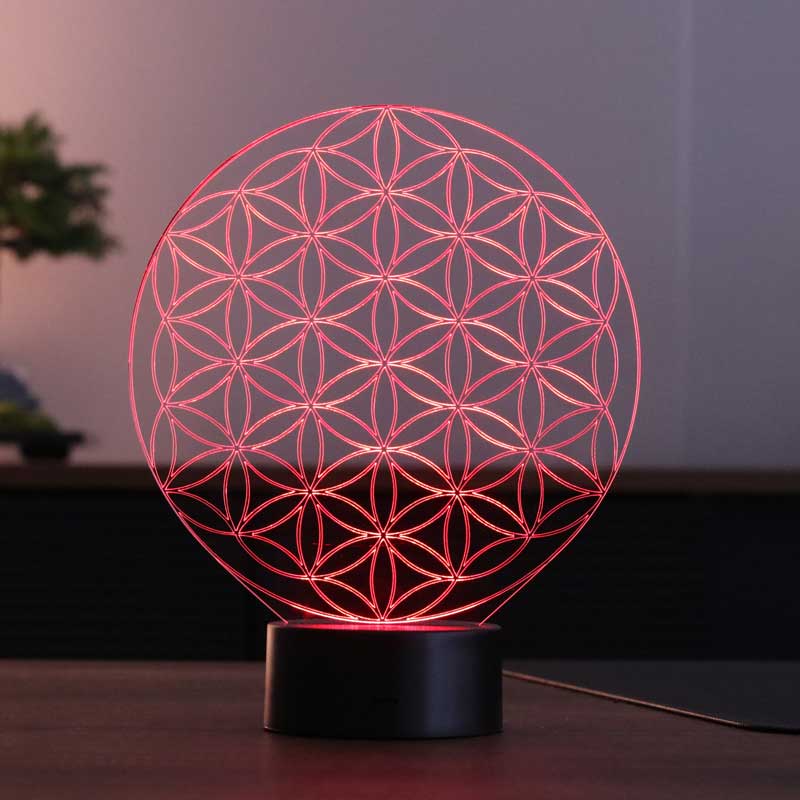 Flower of Life Figured Decorative Gift Led Table Lamp | BYLAMP