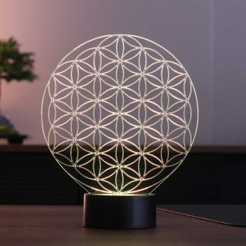Flower of Life Figured Decorative Gift Led Table Lamp | BYLAMP