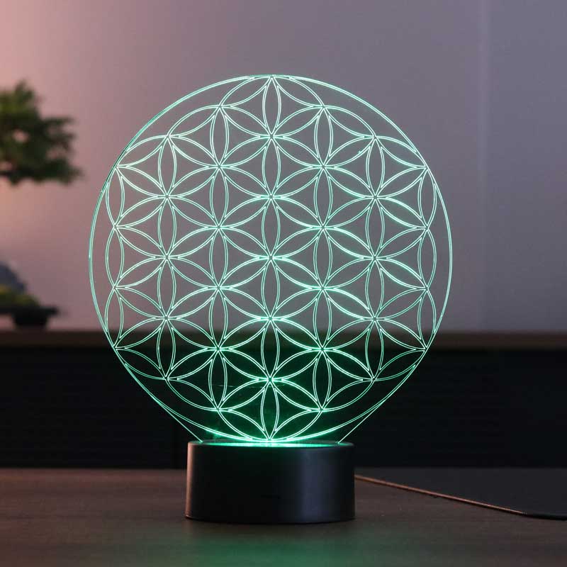 Flower of Life Figured Decorative Gift Led Table Lamp | BYLAMP