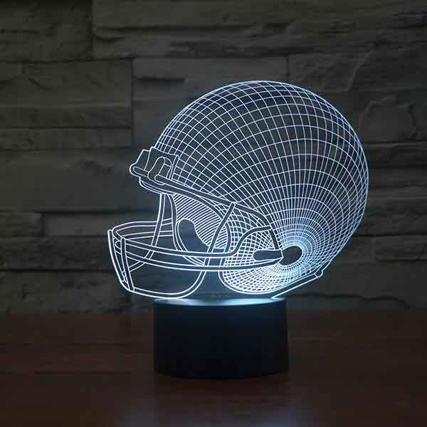 3D Helmet Led Table Lamp