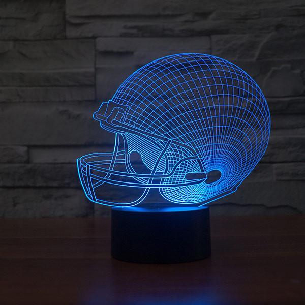3D Helmet Led Table Lamp
