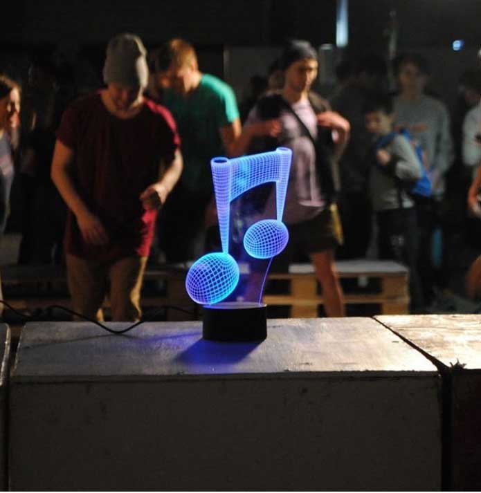 Nota Figürlü Dekoratif Hediye Led Masa Lambası | BYLAMP