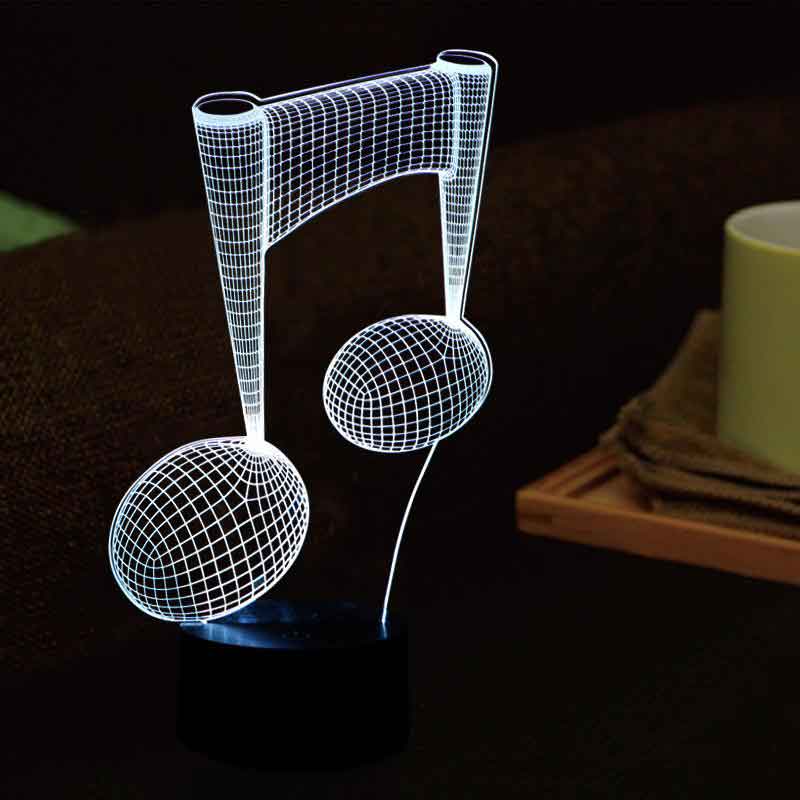 Nota Figürlü Dekoratif Hediye Led Masa Lambası | BYLAMP