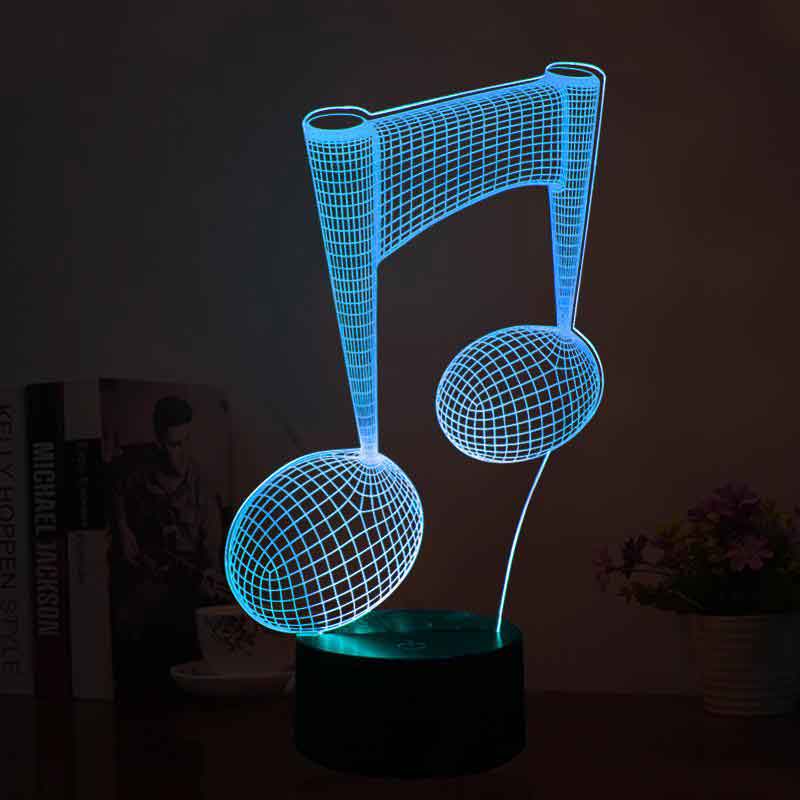 Nota Figürlü Dekoratif Hediye Led Masa Lambası | BYLAMP