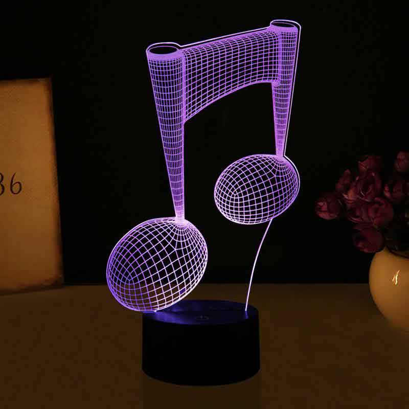 Nota Figürlü Dekoratif Hediye Led Masa Lambası | BYLAMP