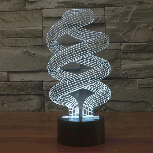 Spiral 3D Table Lamp