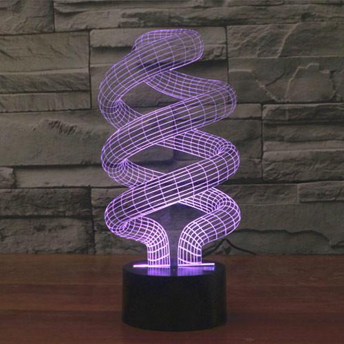 Spiral 3D Table Lamp