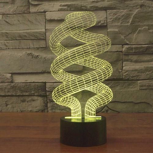 Spiral 3D Table Lamp
