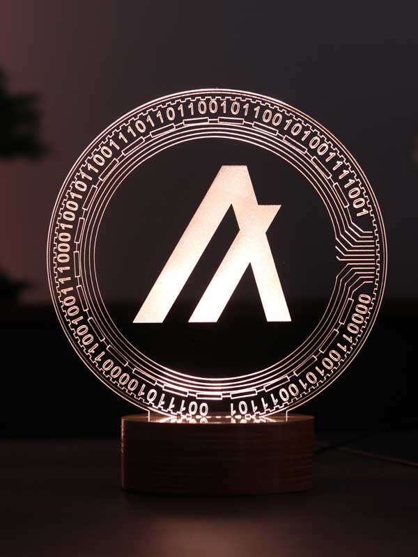 Algorand Algocoin Figürlü Kripto Dekoratif Hediye Led Masa Lambası | BYLAMP
