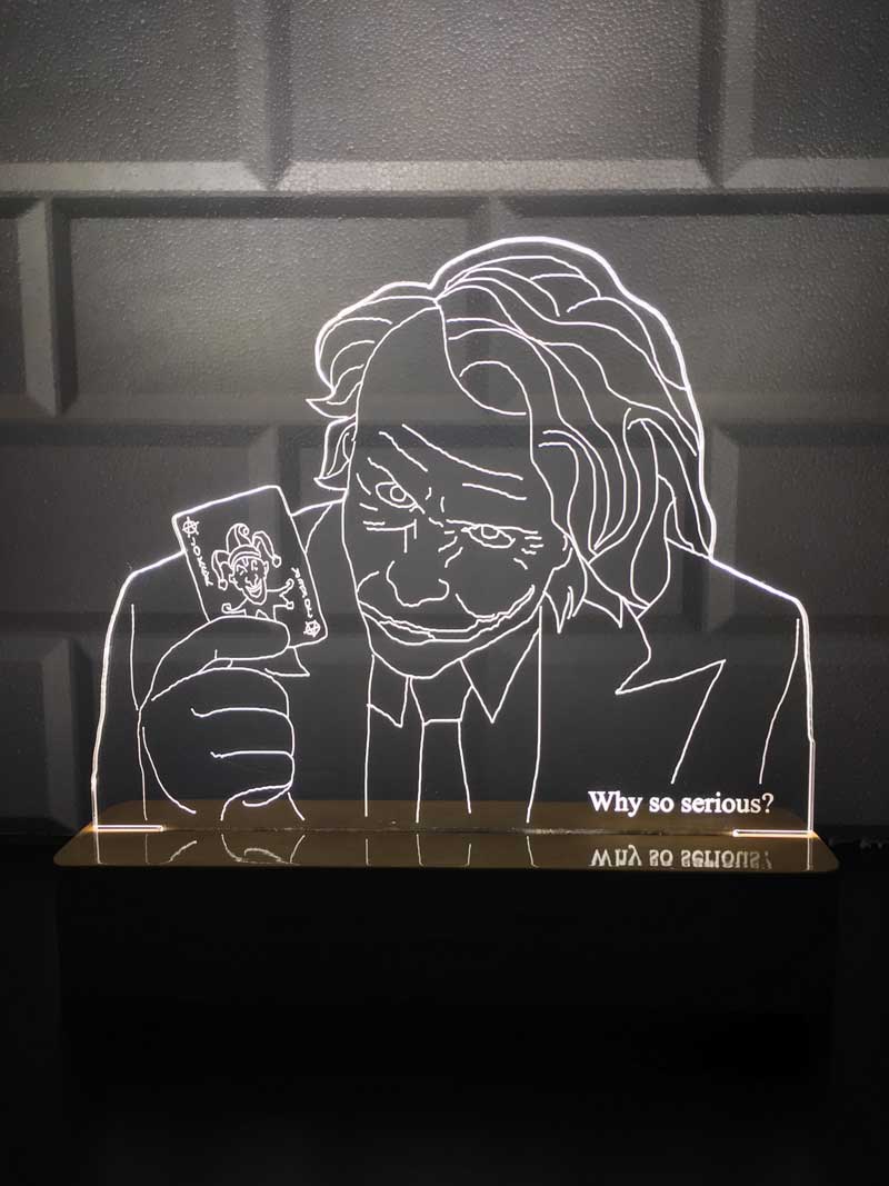 Joker Figürlü Dekoratif Hediye Led Masa Lambası | BYLAMP