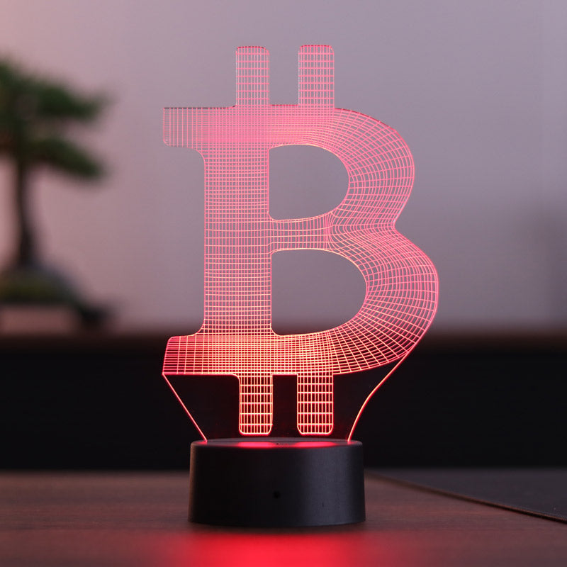 Bitcoin Figured Decorative Gift Led Table Lamp | BYLAMP
