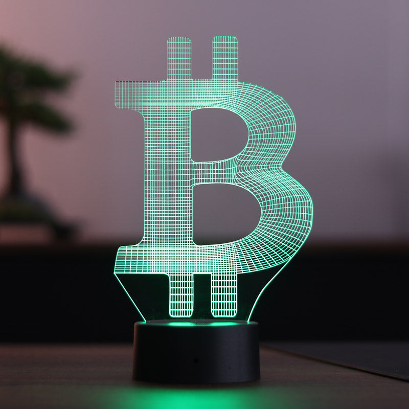 Bitcoin Figured Decorative Gift Led Table Lamp | BYLAMP