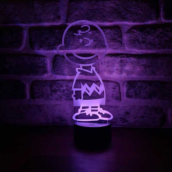 Charlie Brown Figürlü Dekoratif Hediye Led Masa Lambası | BYLAMP