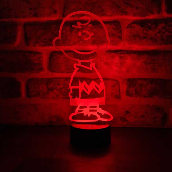 Charlie Brown Figürlü Dekoratif Hediye Led Masa Lambası | BYLAMP