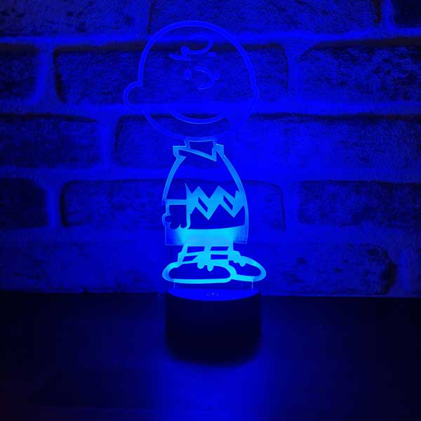 Charlie Brown Figürlü Dekoratif Hediye Led Masa Lambası | BYLAMP