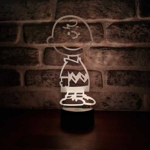 Charlie Brown Figürlü Dekoratif Hediye Led Masa Lambası | BYLAMP