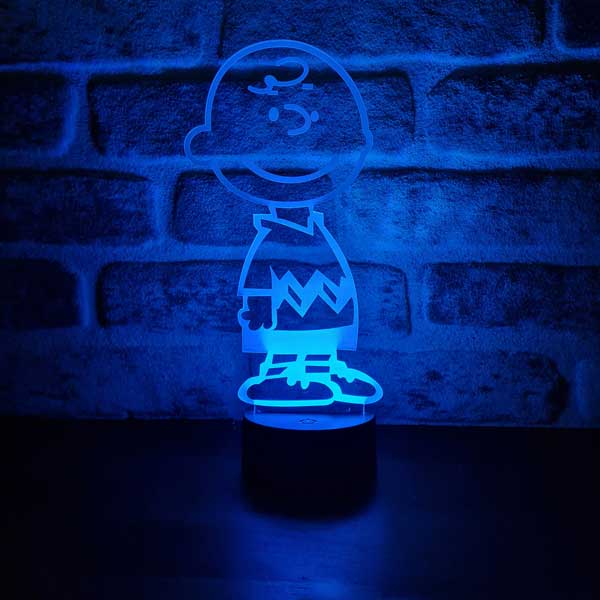 Charlie Brown Figürlü Dekoratif Hediye Led Masa Lambası | BYLAMP